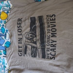 Men's Ghost face funny graphic tee